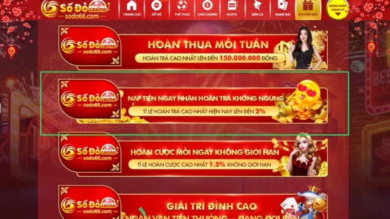 Khuyến mãi cực hot tại nhà cái Sodo66