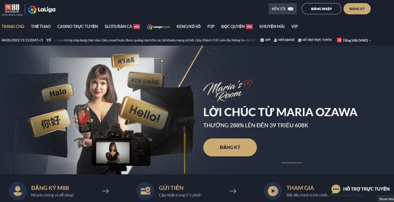 Trang chủ nhà cái M88