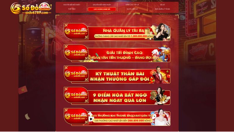 Nhận vô số ưu đãi khi tham gia game bài Sodo66